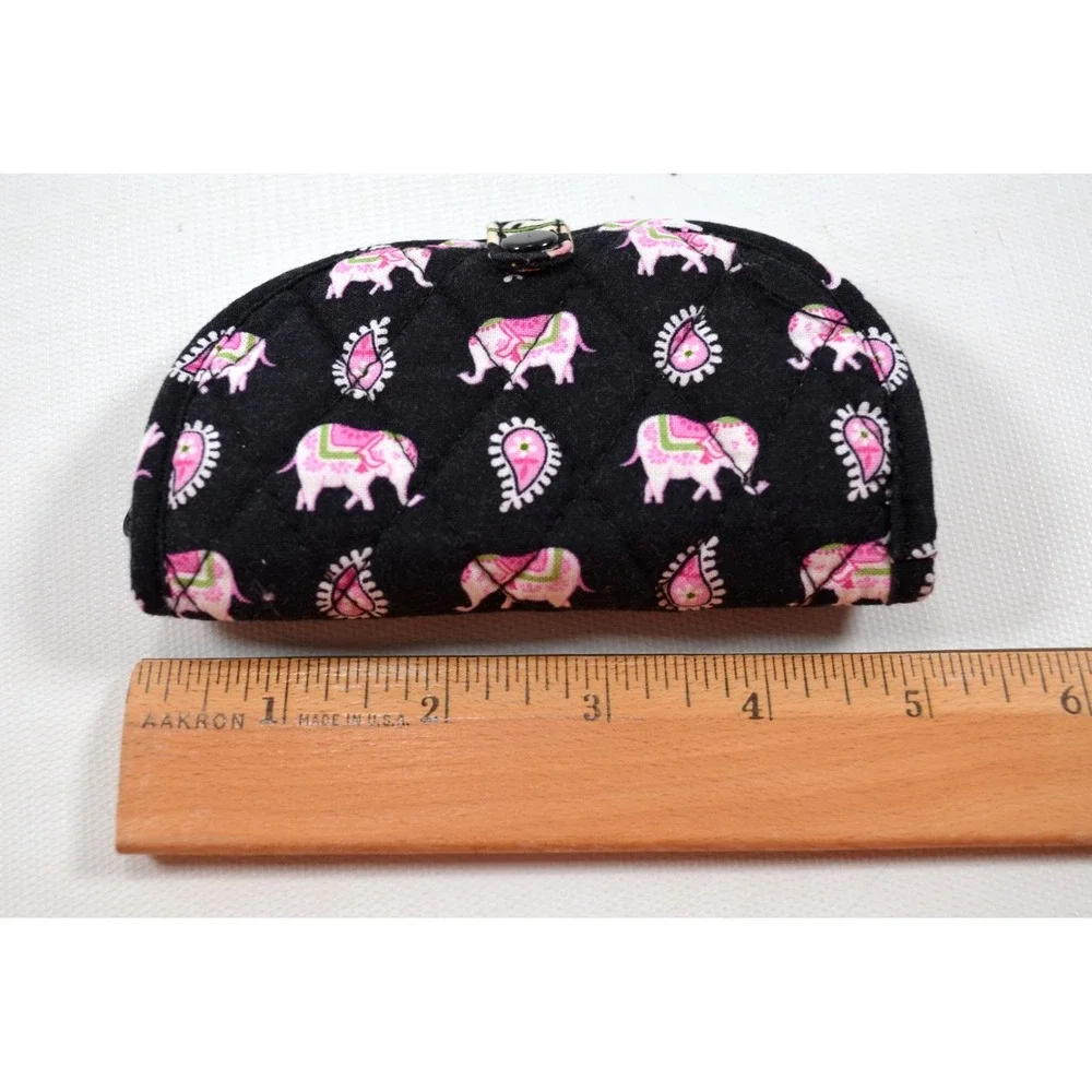 Vera Bradley Small Jewelry Case in Pink Elephant Pattern 5
